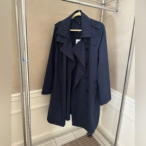 Universal Standard Derjon Trench Coat Navy Size M